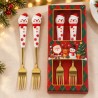 Set de Cubiertos Navideños 2pcs Dibujo Grueso 3474