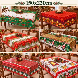 Manteles Navideños 150x220cm Poliéster Tipo Tatefán 680