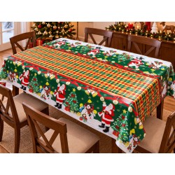 Manteles Navideños 150x220cm Poliéster Tipo Tatefán 680
