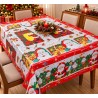 Manteles Navideños 150x220cm Poliéster Tipo Tatefán 680