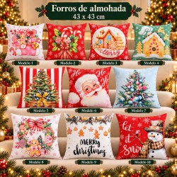 Fundas de Almohada Navideñas 43x43xcm 4103