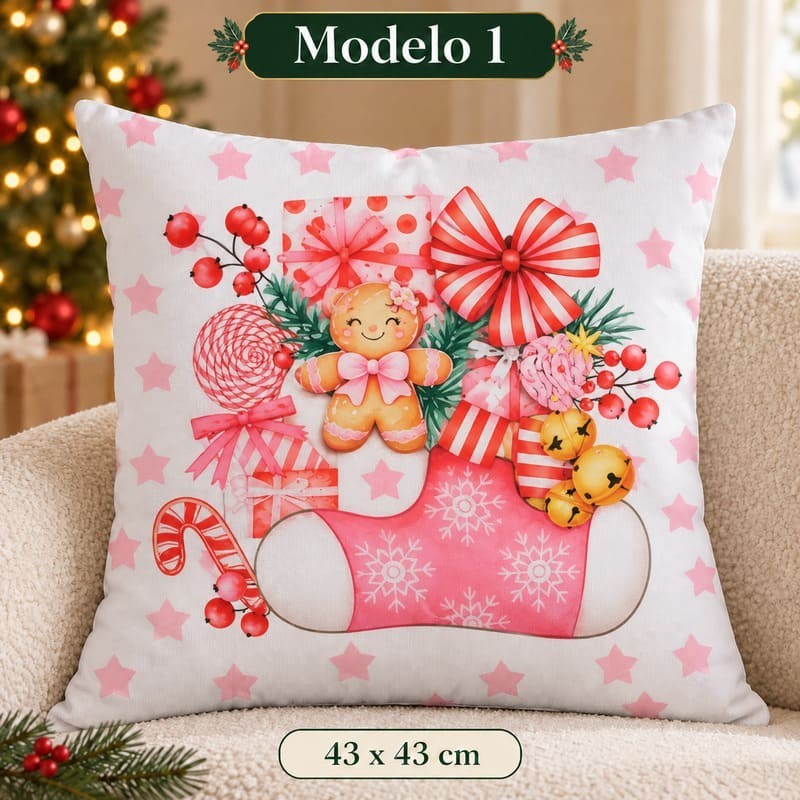Fundas de Almohada Navideñas 43x43xcm 4103