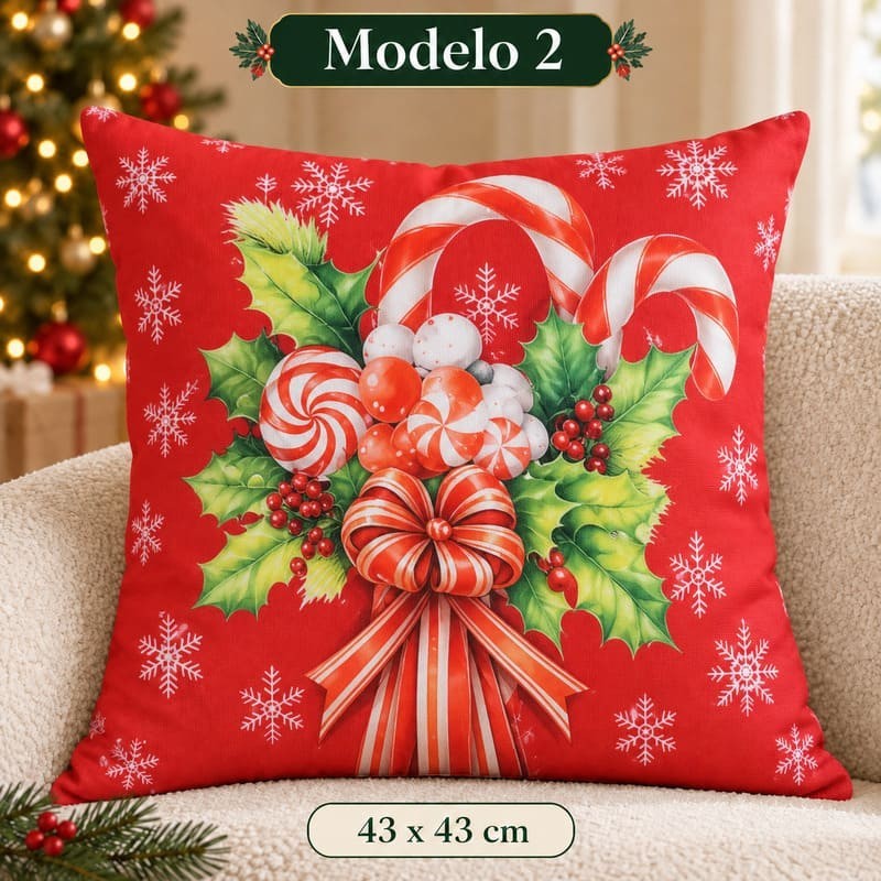 Fundas de Almohada Navideñas 43x43xcm 4103