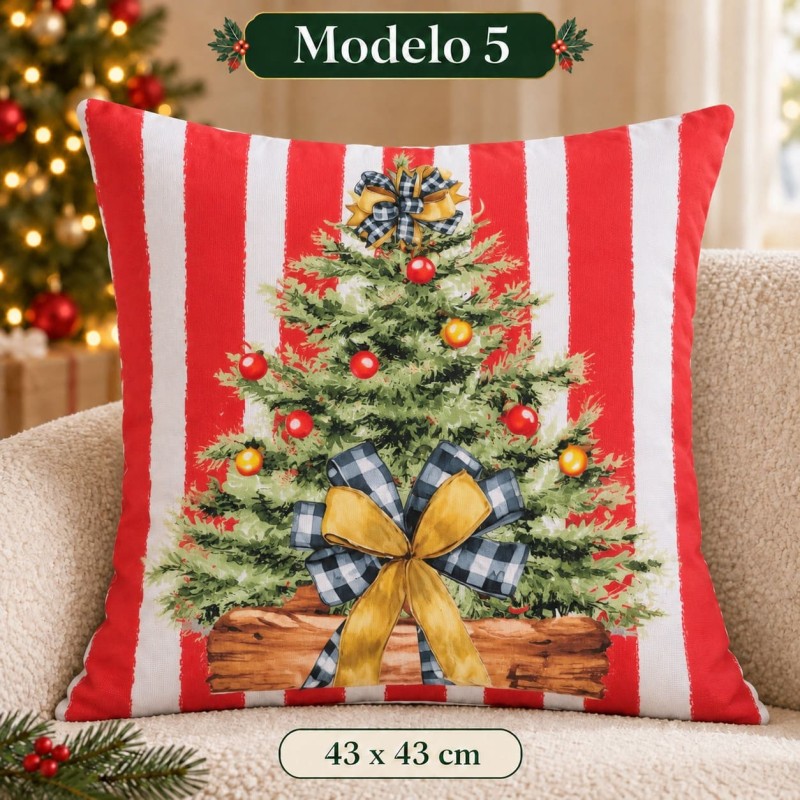 Fundas de Almohada Navideñas 43x43xcm 4103