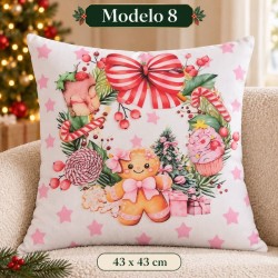Fundas de Almohada Navideñas 43x43xcm 4103