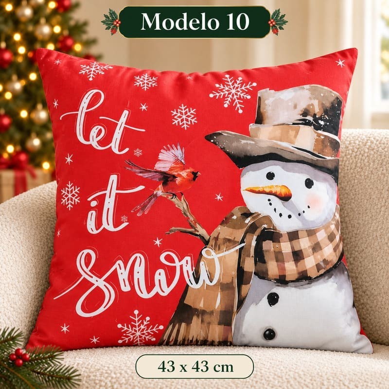 Fundas de Almohada Navideñas 43x43xcm 4103