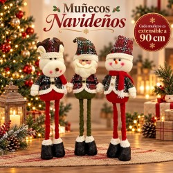 Muñecos Navideños Extensibles 90cm 3431