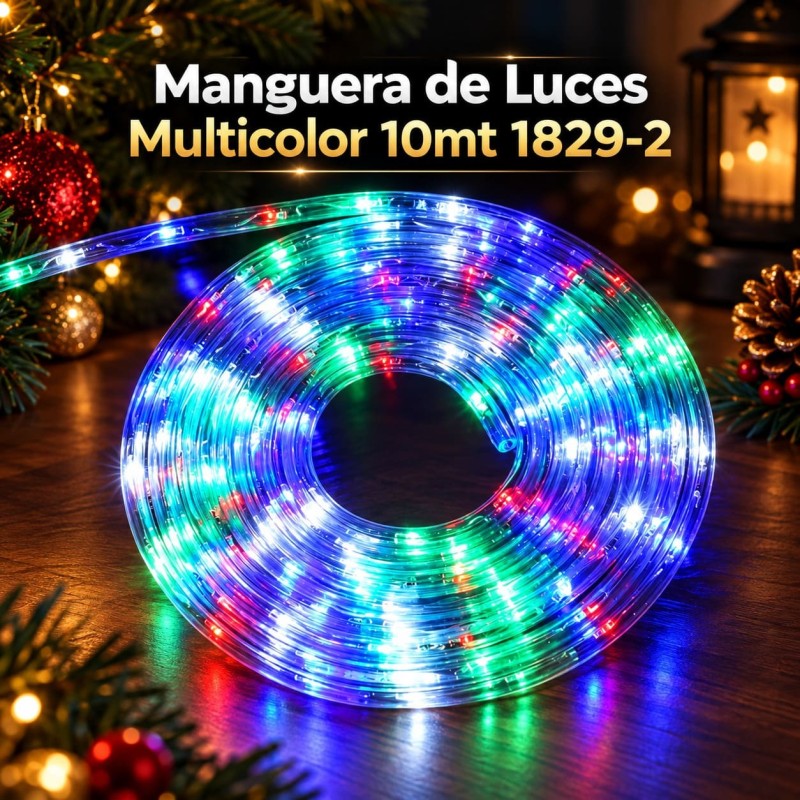 Manguera de Luces Led 100 Luces Multicolor 10mt 1829-2