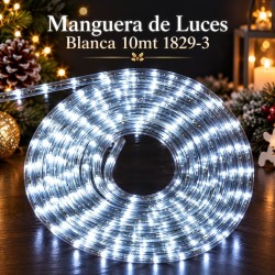 Manguera de Luces Led 100 Luces Blanca 10mt 1829-3