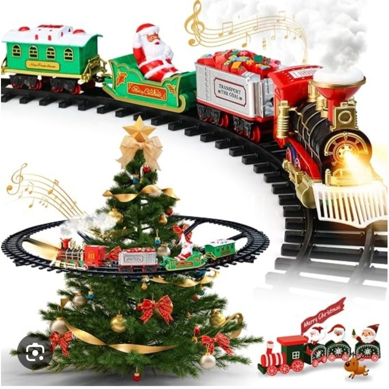 Tren Navideño para Árbol Elevado 52 piezas 94.7cm diámetro 3715