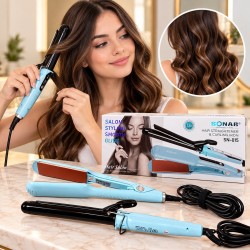 Set de Plancha y Rizador de Cabello Sonar 5648