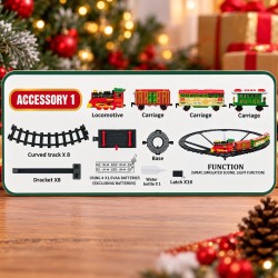 Tren Navideño para Árbol Elevado 40pcs 95x95x14cm 3714