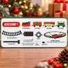 Tren Navideño para Árbol Elevado 40pcs 95x95x14cm 3714