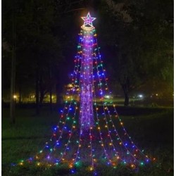 Cascada de Árbol Navideño Multicolor 2mt 4053