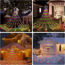Cascada de Árbol Navideño Multicolor 2mt 4053