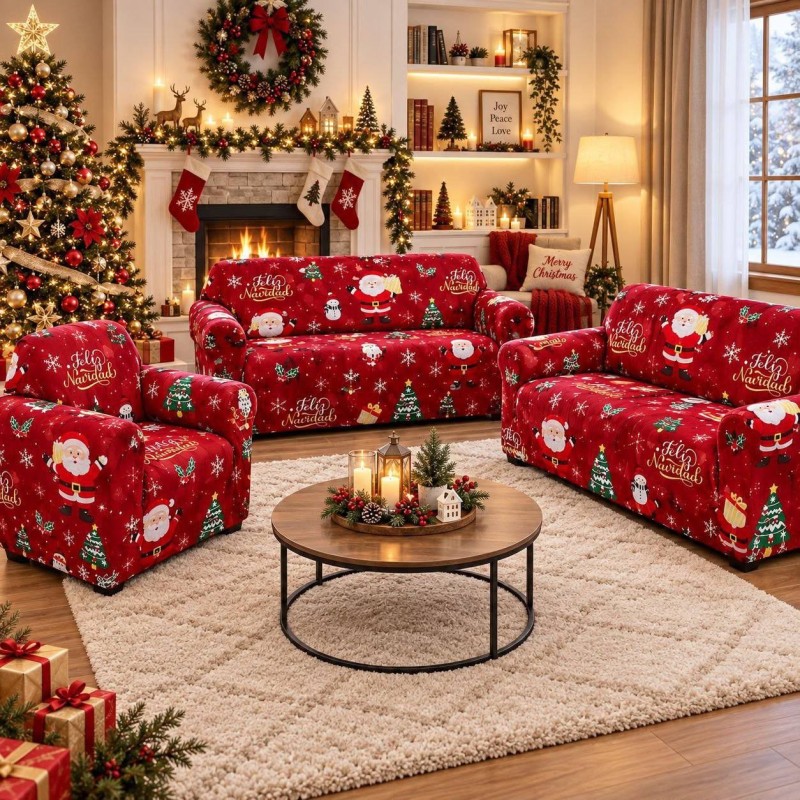 Juego de Forros de Muebles Navideños 3pcs 3399