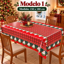 Manteles Navideños 150x180cm Poliéster Tipo Tatefán 679