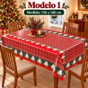 Manteles Navideños 150x180cm Poliéster Tipo Tatefán 679