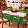 Manteles Navideños 150x180cm Poliéster Tipo Tatefán 679