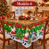 Manteles Navideños 150x180cm Poliéster Tipo Tatefán 679