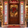 Par de Banderines Navideños 180x30xcm 3402