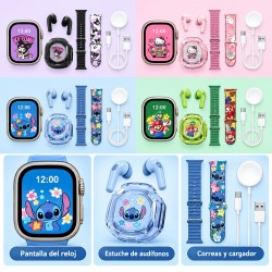 Combo de audífono y smartwatch KT-A24