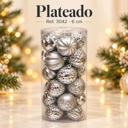 Esferas Navideñas 6cm 24pcs 3042