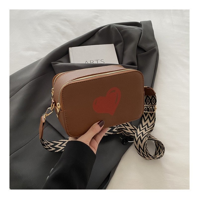 Cartera AYF-129 Café y Negro
