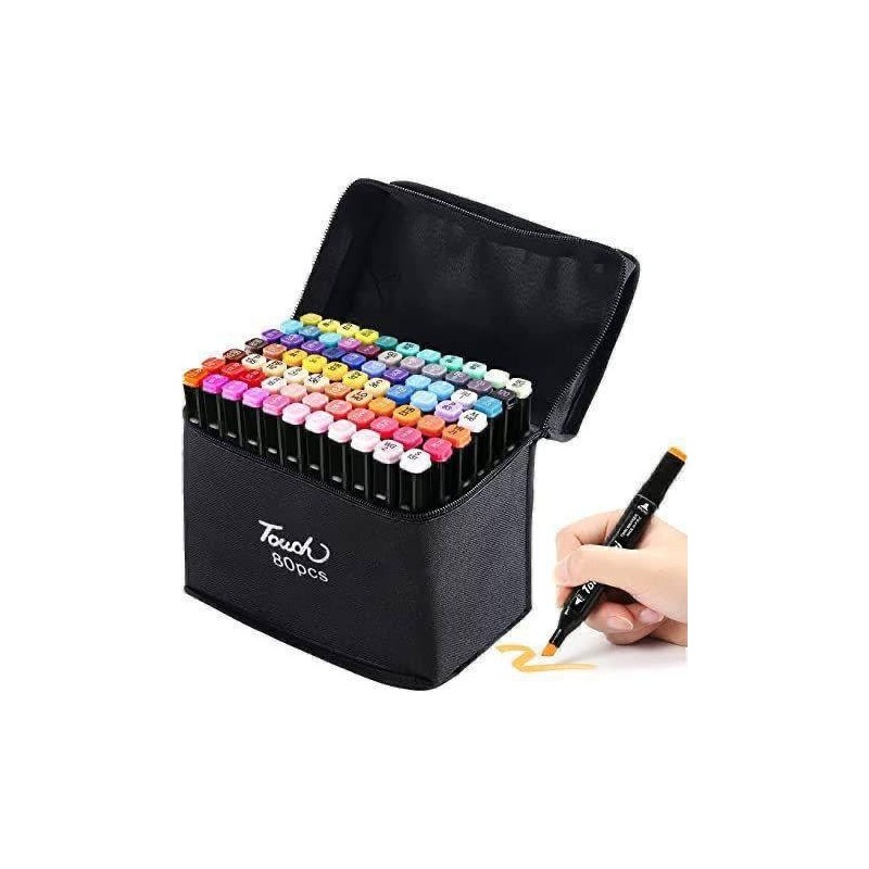 Marcadores Doble Punta 80pcs 2096