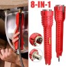 Llave Inglesa 8 en 1 para Fontanería