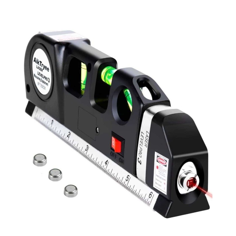 NIVELADOR LÁSER ALINEADOR + CINTA MÉTRICA LASER LEVELPRO3