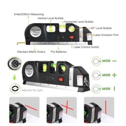 NIVELADOR LÁSER ALINEADOR + CINTA MÉTRICA LASER LEVELPRO3