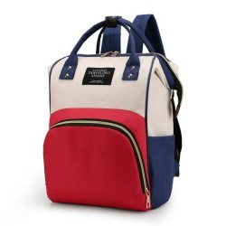 Mochila Pañalera Roja y Blanca con Roja