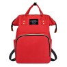 Mochila Pañalera Roja y Blanca con Roja