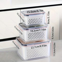 Set de 3 Recipientes de Almacenamiento 6pcs 1050