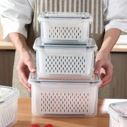 Set de 3 Recipientes de Almacenamiento 6pcs 1050