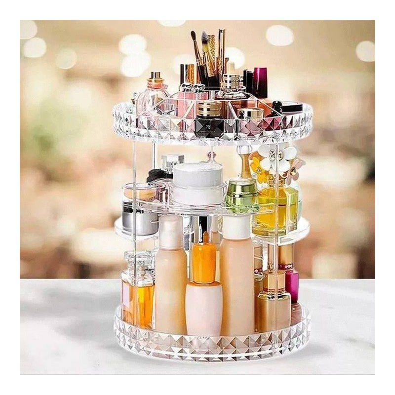 Organizador de Maquillaje Acrílico Giratorio 4793