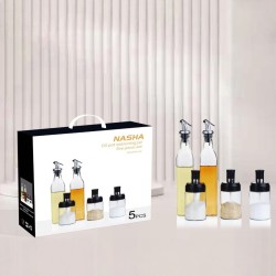 Set de Aceiteros y Condimenteros 5pcs LD-769