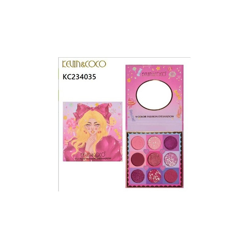 Mini Paleta de Sombras 9 Colores Kevin Coco