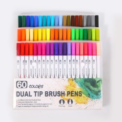Marcadores Doble Punta 60pcs 5196