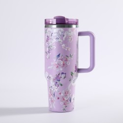 Termos de Acero Inoxidable Floreado 5114