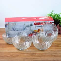 Juego de 6 Cevicheras de Cristal 5208