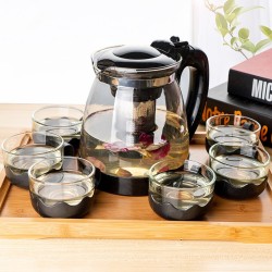 Set de Tetera con 4 Tazas de Vidrio 5206