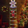 Papá Noel con Escalera de Luces 1.60mt CCE-2024-1