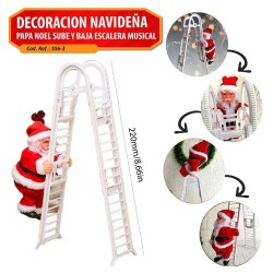 Papá Noel Sube y Baja Escalera 556-3