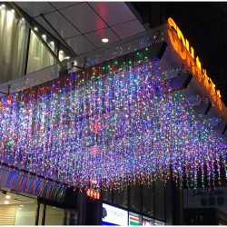 Luces Navideñas LLuvia Multicolor 96L 1139