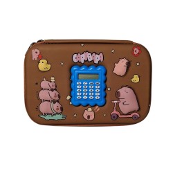 CARTUCHERA GRANDE CAPIBARA CON CALCULADORA (12.5 x 20 x 4)  6114