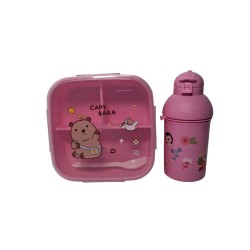SET DUO LONCHERA Y TOMATODO CAPIBARA 3514
