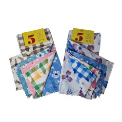 SET DE 5 TOALLAS DE MICROFIBRA 30X30 DISEÑOS  JD3636