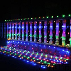 Luces Led Malla Navideña 1.5x1.5mt 96L Multicolor 4061-1